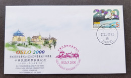 Taiwan Norway Oslo Stamp Expo 2000 Satellite Millennium Space (special FDC) - Covers & Documents