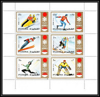 185 Fujeira MNH ** Mi N° 819 / 824 A Jeux Olympiques (winter Olympic Games SAPPORO 72 Hockey Bob - Fujeira