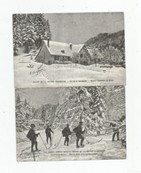 38 Isère Chartreuse Ski Foret De Girieux Effet De Neige.. Maison Forestière En Hiver Col La Charmette Voiron   Lot 2cpa - Chartreuse