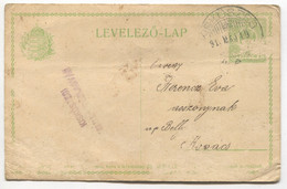 Kiskoszeg Batina Croatia - Postal Stationery Traveled To Kopacs Baranya, Year 1918 - Baranya
