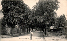 Mâcon Boulevard Rocca Vélo Bike Bicycle Bicicletta Bicyclette Saône-et-Loire N°86 Cpa Non Ecrite Au Dos En TB.Etat - Macon