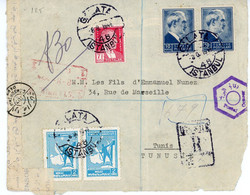 TURQUIE - LETTRE CENSUREE DE 1946 CACHET CENSORSHIP - Dessus De Lettre - Covers & Documents