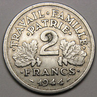 2 Francs Francisque, 1944 C (Castelsarrasin), Aluminium - Etat Français - 2 Francs