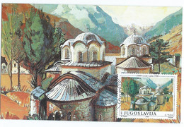 Yugoslavia Maximum Card 1990 The 300th Anniversary Of The Great Migration Of Serbs To Hungary - Cartes-maximum