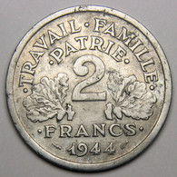 2 Francs Francisque, 1944 C (Castelsarrasin), Aluminium - Etat Français - 2 Francs