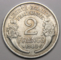 2 Francs Morlon, 1945, Aluminium - Gouvernement Provisoire - 2 Francs