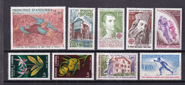 ANDORRE - ANNEE COMPLETE 1980 YVERT N°282/290 ** MNH - COTE 2017 = 14.4 EUR. - - Volledige Jaargang