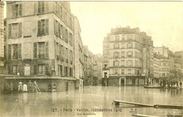 75 PARIS VENISE INONDATIONS DE JANVIER 1910 QUAI MONTEBELLO - Inondations De 1910