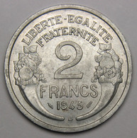 RARE En SUP+ ! 2 Francs Morlon, 1945 B (Beaumont-le-Roger), Aluminium - Gouvernement Provisoire - 2 Francs