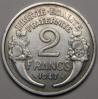 2 Francs Morlon, 1947, Aluminium - Gouvernement Provisoire - 2 Francs