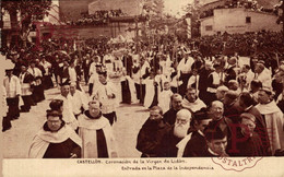 CASTELLON. CORONACION DE LA VIRGEN DE LIDON. ENTRADA EN LA PLAZA DE LA INDEPENDENCIA. - Castellón