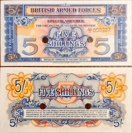 Great Britain British Armed Forces Special Vouchers 5 Shillings 2nd Series Unc - British Armed Forces & Special Vouchers