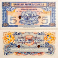 Great Britain British Armed Forces Special Vouchers 5 Shillings 2nd Series Unc - Forze Armate Britanniche & Docuementi Speciali