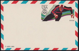 USA 1983 28c Olympics'84 Airmail PSC - UNUSED @D6695 - 1981-00