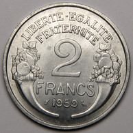 2 Francs Morlon, 1959,  Aluminium - IV° République - 2 Francs
