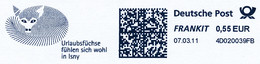 Freistempel Kleiner Ausschnitt 14222 Fuchs Isny Urlaub - Machine Stamps (ATM)