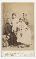 CDVA275 Photographie Originale CDV Ancienne Famille Grenoble 1880-90 - Antiche (ante 1900)