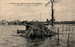 Alfortville Inondations En 1910 De La Seine Et De La Marne Flood Flut Alluvione Val-de-Marne 94140 Cpa Non Ecrite Au Dos - Alfortville