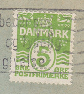 Denmark Perfin Perforé Lochung (F14) 'F.D.B.' FÆLLESFORENINGEN For DANMARKS BRUGSFORENINGER, AARHUS 1936 Cover Brief - Errors, Freaks & Oddities (EFO)