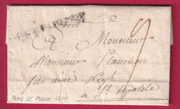 MARQUE PERPIGNAN PYRENEES ORIENTALES 1774 TEXTE DE PRATS DE MOLLO LENAIN N°5 LETTRE COVER FRANCE - 1701-1800: Précurseurs XVIII