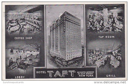 New York City Hotel Taft Coffee Shop Tap Room Lobby & Grill 1948 - Cafés, Hôtels & Restaurants