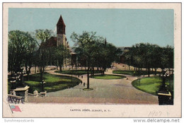 New York Albany State Capitol Building Capitol Steps 1907 - Albany