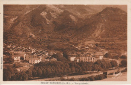 PUGET-THENIERS  06   ALPES MARITIMES  CPSM   SEPIA  VUE GENERALE - Other & Unclassified