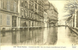 75 PARIS VENISE INONDATIONS DE JANVIER 1910 RUE DES FOSSES ST BERNARD - Inondations De 1910