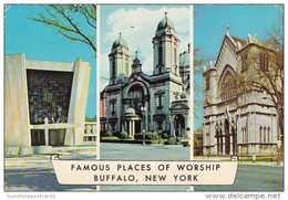New York Buffalo Four Places Of Worship 1973 - Buffalo