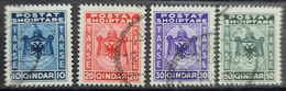 ALBANIA 1930 - Canceled - Sc# J35-J38 - Postage Due - Albanië