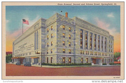 Illinois Springfield State Arsenal Second And Adams Street 1945 Curteich - Springfield – Illinois