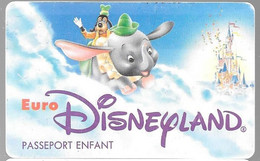 PASS-EURODISNEYLAND-1993-DUMBO-VGS-00062-CE Valide 1 Jour-12/04/93-TBE - Disney-Pässe