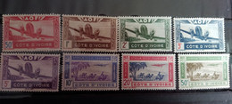 Cote D'Ivoire PA 1942 Yvert 10 / 17 * TB Charniere Neuf - Neufs