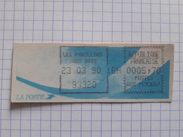 Les Pavillons Sous Bois 93320 - 23-03-90 - G02 PC93057 Tarif 5.70 - Encre Noire - 1988 « Comète »