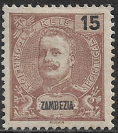 Zambezia – 1898 King Carlos 15 Réis Mint Stamp - Zambezia