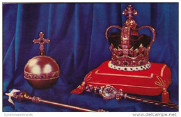 Coronation Regalia Crown Of England The Orb Royal Septre With Cross & Rotal Septre With Dove 1953 - Inaugurations