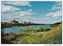 Canada Saskatoon Bike Trails Along The River Bank Panorama - Saskatoon