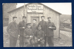 Carte-photo. Sous-officiers Et Soldats Allemands Employés  Du Kriegslazarett ( Au Dos Les Noms Des Soldats). 1914-18 - War 1914-18