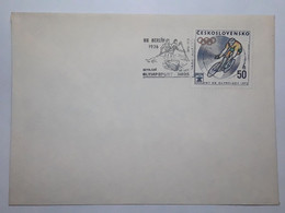 Enveloppe Avec Timbre-poste De La Tchécoslovaquie (année 1972) Motifs: Olympiques - Altri