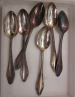 Cucchiaini Da Caffè Lotto (6 Pezzi)  Ag 800 Vintage - Spoons