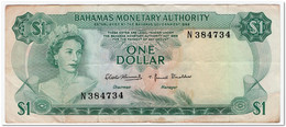BAHAMAS,1 DOLLAR,1968,P.27,F-VF - Bahama's