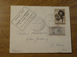 France Colonie Française Timbres Mauritanie Lettre 1ere Visite Président De La République à Saint Louis Du Sénégal 1947 - Cartas & Documentos