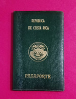 Costa Rica Passport Leather Cover - Historical Documents