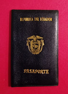 Ecuador Passport Leather Cover - Documents Historiques