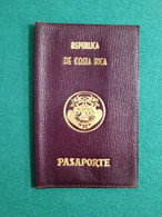 Costa Rica Passport Leather Cover - Historical Documents