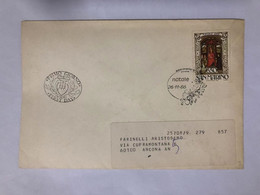 San Marino Posted Cover With Stamp,1986 Natale - Lettres & Documents
