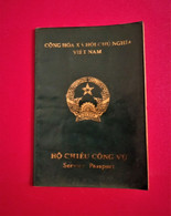 Vietnam  Service Passport 1992 Pasaporte, Passeport, Reisepass - Documentos Históricos