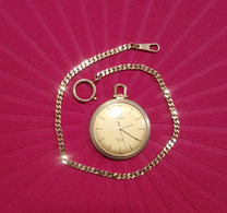 Omega De Ville Quartz Pocket Watch, Original Vintage - Taschenuhren