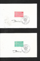 Lettres D'andorre Francais De 1971 En Premier Jour Avec Les 2 Europas  N°212 Et 213 - Cartas