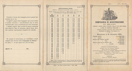 011322 "COMPAGNIA DI ASSICURAZIONE DI MILANO - SITUAZIONE AL 31 DICEMBRE 1905" PIEGHEVOLE PUBBLICITARIO - Bank En Verzekering